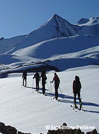 ski de randonnée dans les cimes du haut Atlas central du Mgoun