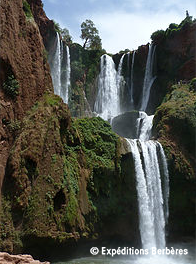 Les cascades d’Ouzoud et les sources du haut Atlas central